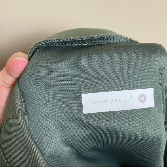 7 Diamonds Womens REV Slim Fit Jogger Pants in Olive Green - Picture 10 of 11